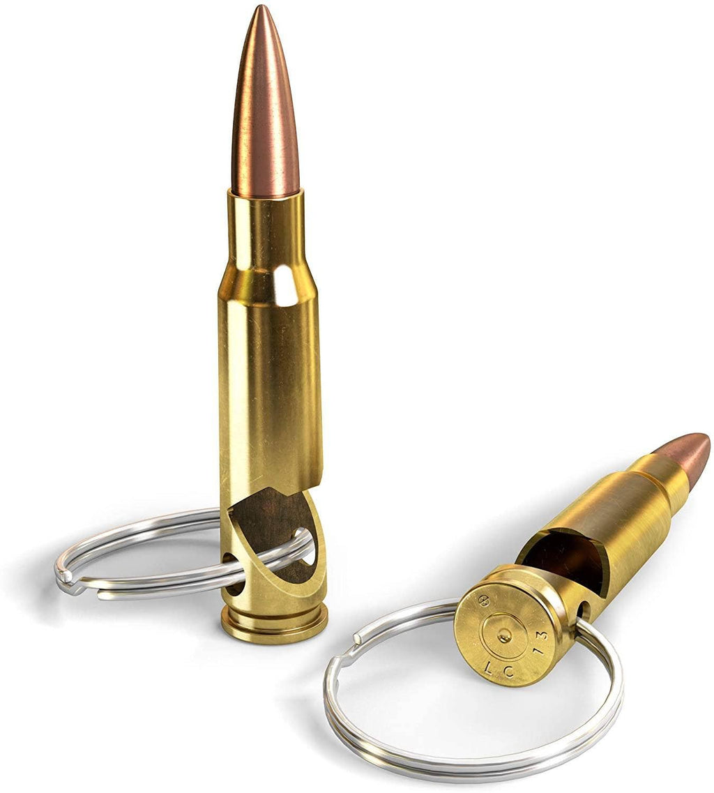 308/7.62 Real Bullet Keychain Bottle Opener - Made in USA