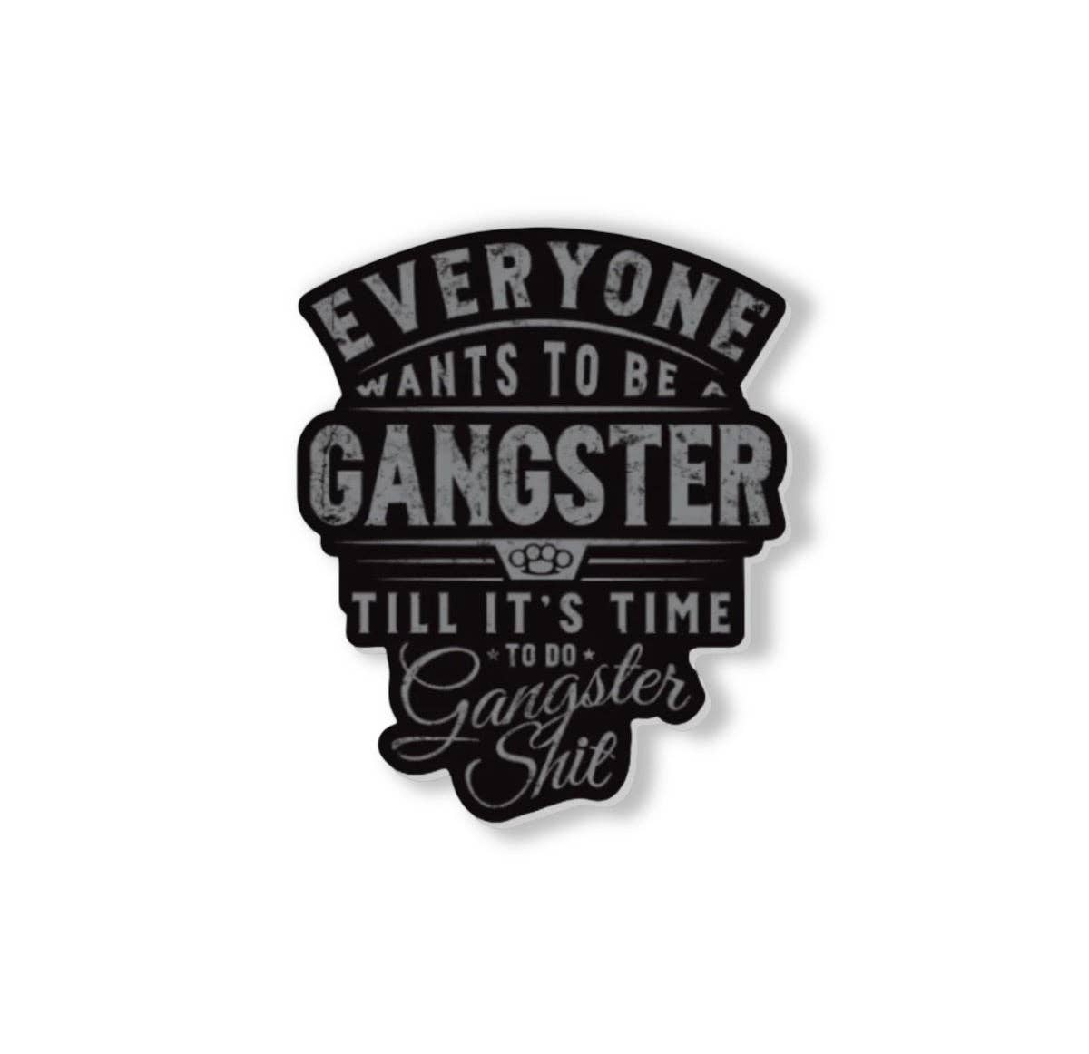 Gangster Sticker