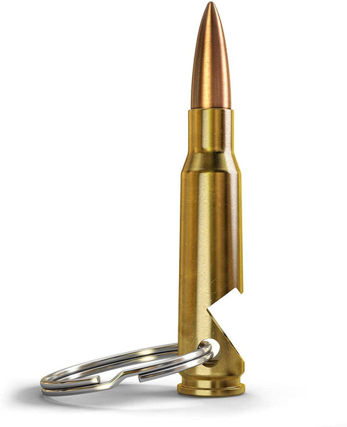 308/7.62 Real Bullet Keychain Bottle Opener - Made in USA