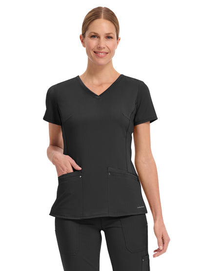 Healing Hands Purple Label Women's Juliet 2-Pocket V-Neck Scrub Top