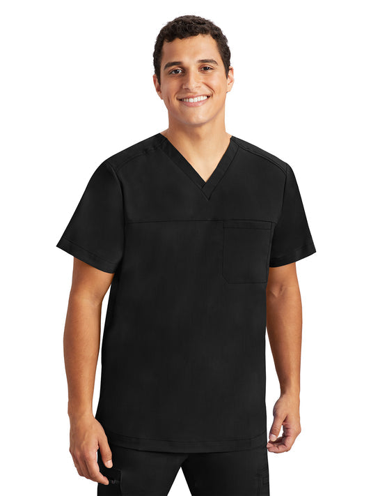 Healing Hands Purple Label Men's Justin Modern Fit Scrub Top