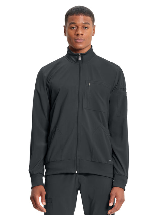 Infinity Men's 5-Pocket Zip Front Scrub Jacket